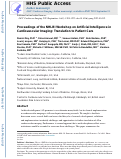 Cover page: Proceedings of the NHLBI Workshop on&nbsp;Artificial Intelligence in Cardiovascular&nbsp;Imaging: Translation to Patient Care.