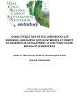 Cover page: Characterization of the greenhouse gas emissions associated with conversion of forest to residential Development the Puget Sound, Washington.