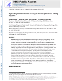 Cover page: A global systematic review of Chagas disease prevalence among migrants