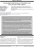 Cover page: An Assessment of the Presence of <em>Clostridium tetani</em> in the Soil and on Other Surfaces