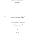 Cover page: Using Spectral Analysis and Autoregressive Moving Average Models to Identify Patterns in the Financial Markets