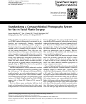 Cover page: Standardizing a Compact Medical Photography System for Use in Facial Plastic Surgery