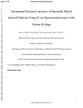 Cover page: Automated Chemical Analysis of Internally Mixed Aerosol Particles Using X-ray Spectromicroscopy at the Carbon K-Edge