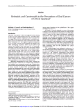 Cover page: Retinoids and carotenoids in the prevention of oral cancer: a critical appraisal.