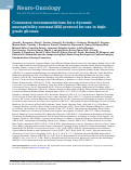 Cover page: Consensus recommendations for a dynamic susceptibility contrast MRI protocol for use in high-grade gliomas.