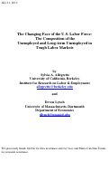 Cover page: The Changing Face of the U.S. Labor Force: The Composition of the Unemployed and Long-term Unemployed in Tough Labor Markets