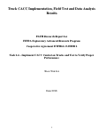 Cover page: Truck CACC Implementation, Field Test and Data AnalysisResults