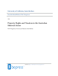 Cover page: Property rights and the Australian minerals sector