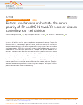 Cover page: Distinct mechanisms orchestrate the contra-polarity of IRK and KOIN, two LRR-receptor-kinases controlling root cell division