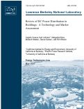 Cover page: Review of DC Power Distribution in Buildings: A Technology and Market Assessment
