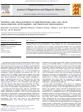 Cover page: Synthesis and characterization of multifunctional silica core-shell nanocomposites with magnetic and fluorescent functionalities.