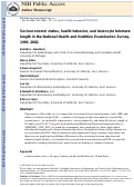 Cover page: Socioeconomic status, health behavior, and leukocyte telomere length in the National Health and Nutrition Examination Survey, 1999–2002