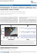Cover page: Interpretation of seizure evolution pathways via a mean-field cortical model