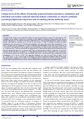 Cover page: Comparisons of the effect of naturally acquired maternal pertussis antibodies and antenatal vaccination induced maternal tetanus antibodies on infant's antibody secreting lymphocyte responses and circulating plasma antibody levels