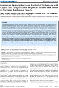 Cover page: Landscape Epidemiology and Control of Pathogens with Cryptic and Long-Distance Dispersal: Sudden Oak Death in Northern Californian Forests