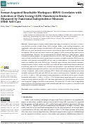 Cover page: Sensor-Acquired Reachable Workspace (RWS) Correlates with Activities of Daily Living (ADL) Function in Stroke as Measured by Functional Independence Measure (FIM) Self-Care.