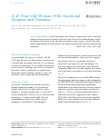 Cover page: A 49-Year-Old Woman With Exertional Dyspnea and Dizziness.