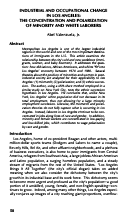 Cover page: Industrial and Occupational Change in Los Angeles: The Concentration and Polarization of Minority and White Laborers