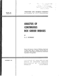 Cover page: Analysis of Continuous Box Girder Bridges