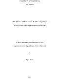 Cover page: Math Attitudes and Achievement: The Moderating Role of Perceived Same-Ethnic Representation in Math Class