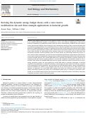 Cover page: Revising the dynamic energy budget theory with a new reserve mobilization rule and three example applications to bacterial growth