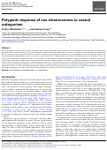 Cover page: Polygenic response of sex chromosomes to sexual antagonism