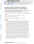 Cover page: Longitudinal Analysis of Particulate Air Pollutants and Adolescent Delinquent Behavior in Southern California