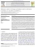 Cover page: Multispecies model of cell lineages and feedback control in solid tumors