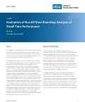 Cover page: Evaluation of Bus All-Door Boarding: Analysis of Dwell Time Performance