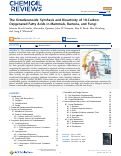 Cover page: The Octadecanoids: Synthesis and Bioactivity of 18-Carbon Oxygenated Fatty Acids in Mammals, Bacteria, and Fungi.