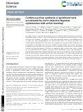 Cover page: Continuous flow synthesis of pyridinium salts accelerated by multi-objective Bayesian optimization with active learning.