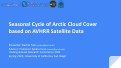 Cover page of Seasonal Cycle of Arctic Cloud Cover based on AVHRR Satellite Data