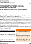 Cover page: Integrated Safety Analysis of Ritlecitinib, an Oral JAK3/TEC Family Kinase Inhibitor, for the Treatment of Alopecia Areata from the ALLEGRO Clinical Trial Program