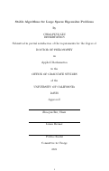 Cover page: Stable Algorithms for Large Sparse Eigenvalue Problems