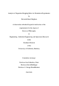 Cover page: Analysis of Sequential Stopping Rules for Simulation Experiments