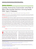 Cover page: Cardiac Autonomic Dysfunction and Risk of Silent Myocardial Infarction Among Adults With Type 2 Diabetes.