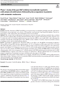 Cover page: Phase 1 study of the pan-RAF inhibitor tovorafenib in patients with advanced solid tumors followed by dose expansion in patients with metastatic melanoma.