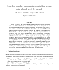 Cover page: Some free boundary problems in potential flow regime usinga based level set method