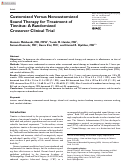 Cover page: Customized Versus Noncustomized Sound Therapy for Treatment of Tinnitus: A Randomized Crossover Clinical Trial