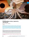 Cover page of Interdisciplinary science, inspired by cephalopods.