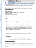 Cover page: Optimal designs for health risk assessments using fractional polynomial models.