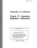 Cover page: ULTRACENTRIGUGE PHOTOELECTRIC SCANNER, MULTIPLE CELL