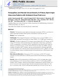 Cover page: Peripapillary and Macular Vessel Density in Patients with Primary Open-Angle Glaucoma and Unilateral Visual Field Loss