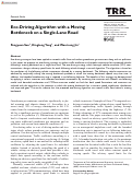 Cover page: Eco-Driving Algorithm with a Moving Bottleneck on a Single-Lane Road