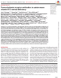 Cover page: Transcobalamin receptor antibodies in autoimmune vitamin B12 central deficiency