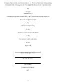 Cover page: Design, Operation and Assessment of Process Systems Integrating Demand-Side Management Through Mathematical Optimization