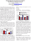 Cover page: Attention Shift and Verb Labels in Event Memory