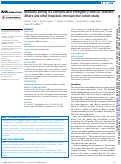 Cover page: Mortality among US veterans after emergency visits to Veterans Affairs and other hospitals: retrospective cohort study