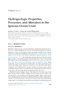 Cover page: Hydrogeologic Properties, Processes, and Alteration in the Igneous Ocean Crust
