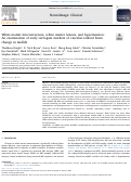 Cover page: White matter microstructure, white matter lesions, and hypertension: An examination of early surrogate markers of vascular-related brain change in midlife